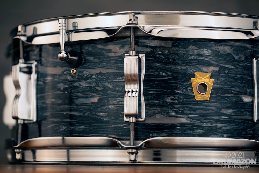 LUDWIG 14 X 5.5 LEGACY MAHOGANY JAZZ FESTIVAL SNARE DRUM, VINTAGE BLAC –  Drumazon