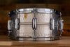 LUDWIG 14 X 6.5 LA405K ACROPHONIC HAMMERED ALUMINIUM SNARE DRUM, LIMITED EDITION