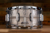 LUDWIG 14 X 6.5 LA405K ACROPHONIC HAMMERED ALUMINIUM SNARE DRUM, LIMITED EDITION