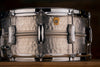 LUDWIG 14 X 6.5 LA405K ACROPHONIC HAMMERED ALUMINIUM SNARE DRUM, LIMITED EDITION