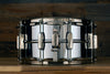 LUDWIG 14 X 6.5 LB402BN SUPER SERIES CHROME ON BRASS SNARE DRUM, NICKEL HARDWARE, SEAMLESS SHELL
