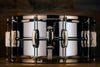 LUDWIG 14 X 6.5 LB402BN SUPER SERIES CHROME ON BRASS SNARE DRUM, NICKEL HARDWARE, SEAMLESS SHELL