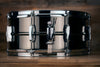 LUDWIG 14 X 6.5 LB415 8 LUG BLACK BEAUTY SNARE DRUM, BRASS SHELL, BLACK NICKEL PLATED