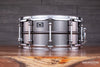 LUDWIG 14 X 6.5 UNIVERSAL BRASS SNARE DRUM, CHROME FITTINGS