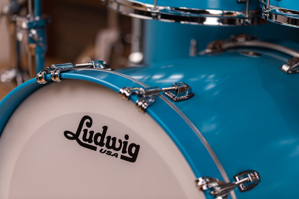 LUDWIG CLASSIC MAPLE 110TH ANNIVERSARY BADGE 4 PIECE MOD DRUM KIT HER Drumazon