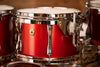 LUDWIG CLASSIC MAPLE 7 PIECE DRUM KIT, DIABLO RED LACQUER, MACH LUGS, CUSTOM ORDERED