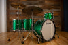 LUDWIG CLASSIC MAPLE ZEP KIT, JOHN BONHAM RE-ISSUE 4 PIECE DRUM KIT, GREEN SPARKLE (PRE-LOVED)