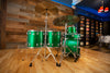 LUDWIG CLASSIC MAPLE ZEP KIT, JOHN BONHAM RE-ISSUE 4 PIECE DRUM KIT, GREEN SPARKLE (PRE-LOVED)