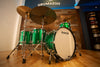 LUDWIG CLASSIC MAPLE ZEP KIT, JOHN BONHAM RE-ISSUE 4 PIECE DRUM KIT, GREEN SPARKLE (PRE-LOVED)