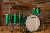 LUDWIG CLASSIC MAPLE ZEP KIT, JOHN BONHAM RE-ISSUE 4 PIECE DRUM KIT, GREEN SPARKLE (PRE-LOVED)