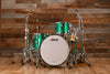 LUDWIG CLASSIC OAK 3 PIECE DRUM KIT, PRO BEAT CONFIGURATION, GREEN SPARKLE