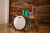 LUDWIG CLASSIC OAK 3 PIECE DRUM KIT, PRO BEAT CONFIGURATION, GREEN SPARKLE