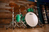 LUDWIG CLASSIC OAK 3 PIECE DRUM KIT, PRO BEAT CONFIGURATION, GREEN SPARKLE