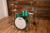 LUDWIG CLASSIC OAK 3 PIECE DRUM KIT, PRO BEAT CONFIGURATION, GREEN SPARKLE