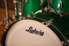 LUDWIG CLASSIC OAK 3 PIECE DRUM KIT, PRO BEAT CONFIGURATION, GREEN SPARKLE