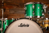 LUDWIG CLASSIC OAK 3 PIECE DRUM KIT, PRO BEAT CONFIGURATION, GREEN SPARKLE