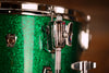 LUDWIG CLASSIC OAK 3 PIECE DRUM KIT, PRO BEAT CONFIGURATION, GREEN SPARKLE