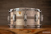 LUDWIG 14 X 6.5 LA405K ACROPHONIC HAMMERED ALUMINIUM SNARE DRUM, LIMITED EDITION