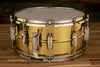 LUDWIG 14 X 6.5 LB403 SUPER BRASS SNARE DRUM, NICKEL HARDWARE, SEAMLESS SHELL