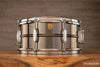 LUDWIG 14 X 6.5 LB415 8 LUG BLACK BEAUTY SNARE DRUM, BRASS SHELL, BLACK NICKEL PLATED