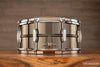 LUDWIG 14 X 6.5 LB415 8 LUG BLACK BEAUTY SNARE DRUM, BRASS SHELL, BLACK NICKEL PLATED