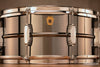 LUDWIG 14 X 6.5 LB415 8 LUG BLACK BEAUTY SNARE DRUM, BRASS SHELL, BLACK NICKEL PLATED