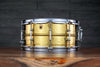 LUDWIG 14 X 6.5 LB422BKT HAMMERED BRASS SNARE DRUM, TUBE LUGS, SEAMLESS SHELL