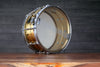 LUDWIG 14 X 6.5 LB422BKT HAMMERED BRASS SNARE DRUM, TUBE LUGS, SEAMLESS SHELL