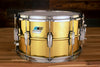 LUDWIG 14 X 8 LB488 SUPER BRASS RARE REISSUE SNARE DRUM, SEAMLESS SHELL