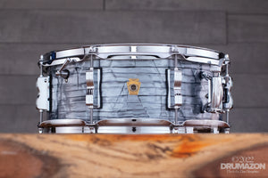 LUDWIG 14 X 5.5 LEGACY MAHOGANY JAZZ FESTIVAL SNARE DRUM, SKY BLUE PEARL (LS90852)