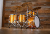 LUDWIG LEGACY MAPLE 5 PIECE DRUM KIT, GOLD SPARKLE