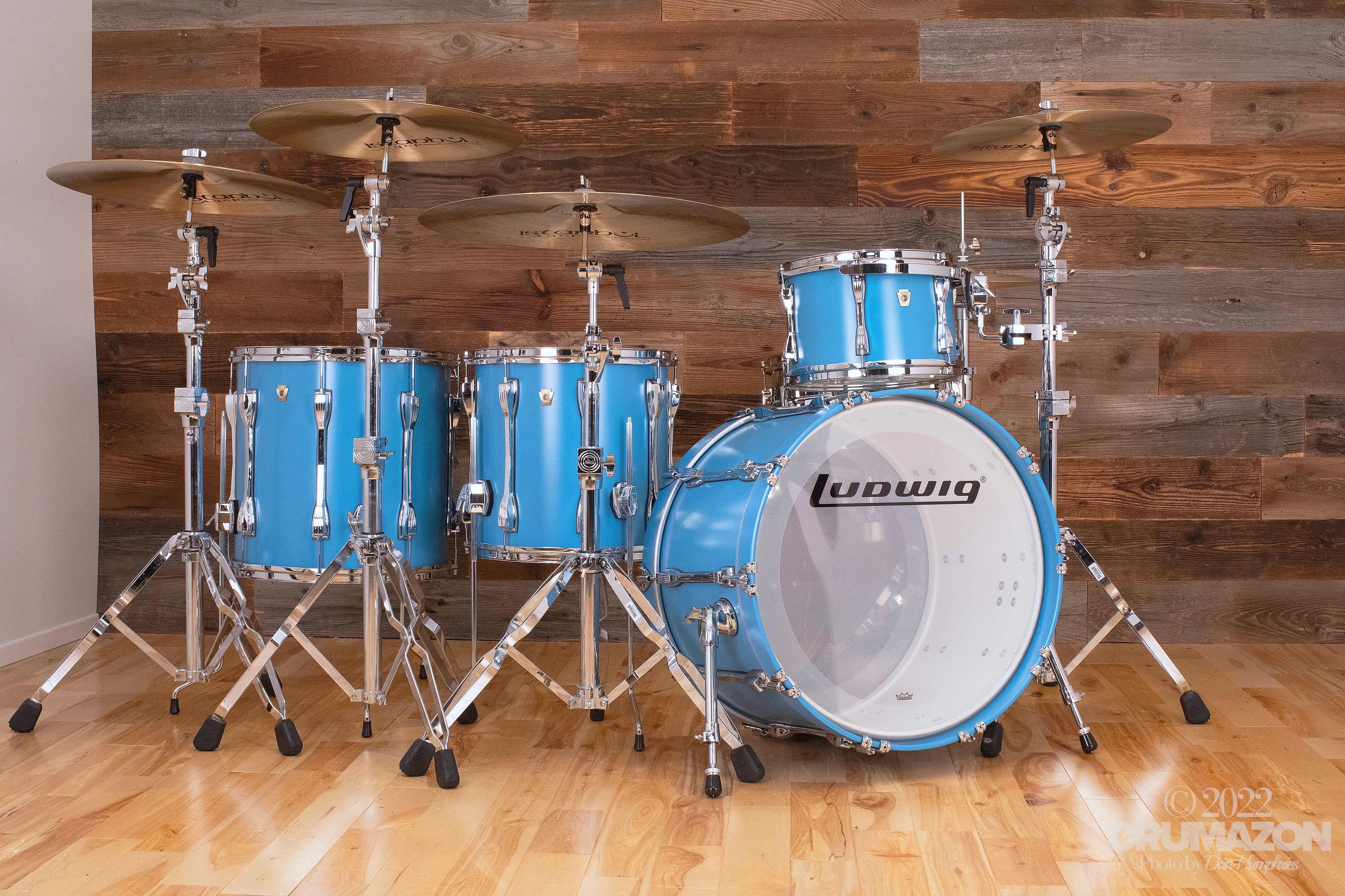 Blue ludwig drum set on sale