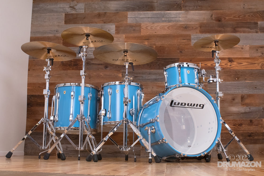LUDWIG LEGACY CLASSIC EXOTIC MAPLE POPLAR 4 PIECE DRUM KIT HERITAG Drumazon