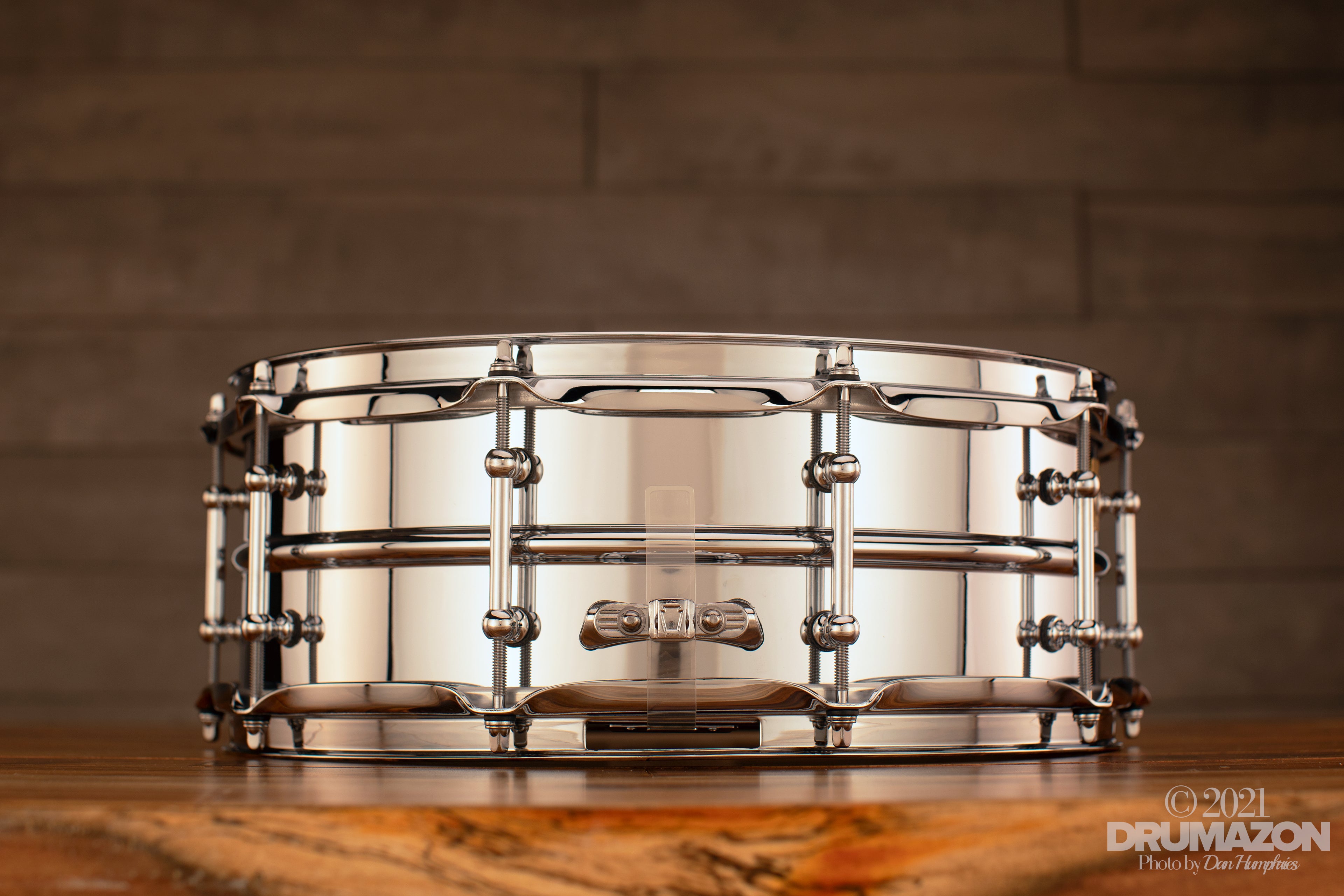 LUDWIG 14 X 5 LM400T SUPRAPHONIC SNARE DRUM CHROME METAL TUBE LUGS Drumazon
