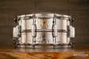 LUDWIG 14 X 6.5 LM402K HAMMERED SUPRAPHONIC SNARE DRUM, CHROME