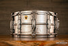 LUDWIG 14 X 6.5 LM402K HAMMERED SUPRAPHONIC SNARE DRUM, CHROME