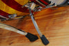 LUDWIG VISTALITE 50TH ANNIVERSARY 4 PIECE DRUM KIT WITH SNARE, RED & YELLOW SWIRL