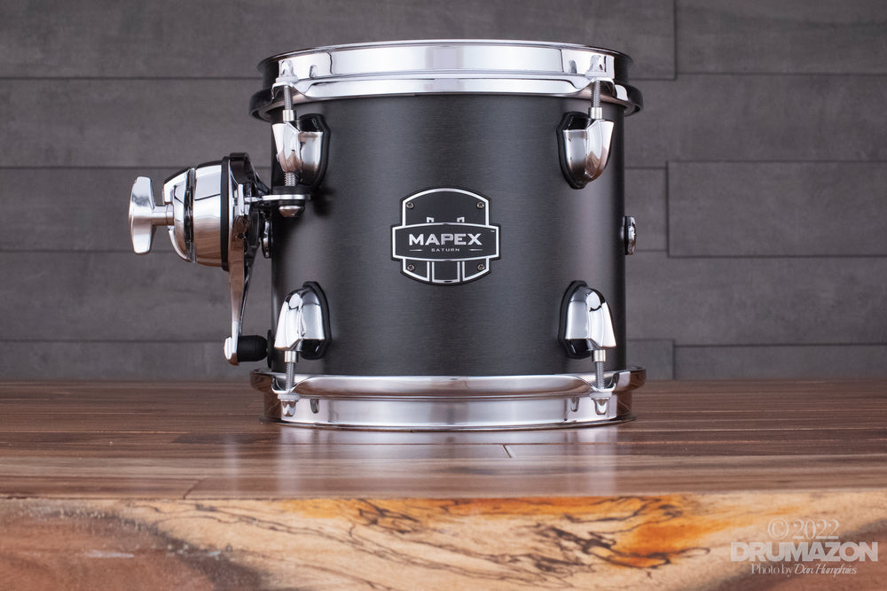 MAPEX SATURN CLASSIC 8 X 7 ADD ON TOM PACK TRANSPARENT SATIN BLACK Drumazon