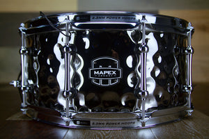 MAPEX ARMORY 14 X 6.5 DAISY CUTTER HAMMERED STEEL SNARE DRUM