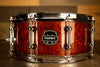 MAPEX ARMORY DILLINGER 14 X 5.5 8 PLY MAPLE SNARE DRUM, WALNUT STAIN OVER FIGURED WOOD