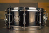 MAPEX ARMORY SABRE 14 X 5.5 MAPLE / WALNUT SNARE DRUM, TRANSPARENT BLACK OVER FIGURED WOOD