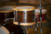 MAPEX BLACK PANTHER RETROSONIC PURE WALNUT DRUM KIT WITH YAMAHA WOOD HOOPS (PRE-LOVED)