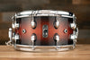 MAPEX BLACK PANTHER SOLIDUS 14 X 7 11 PLY MAPLE SNARE DRUM, RED TO BLACK BURST LACQUER