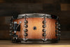 MAPEX BLACK PANTHER DESIGN LAB 14 X 6.5 VERSATUS MAPLE / MAHOGANY RUSS MILLER SIGNATURE SNARE DRUM, PEACH BURL BURST