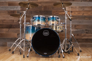 MAPEX SATURN CLASSIC 4 PIECE DRUM KIT, AQUA FADE