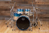 MAPEX SATURN CLASSIC 4 PIECE DRUM KIT, AQUA FADE