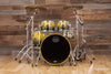 MAPEX SATURN CLASSIC 4 PIECE DRUM KIT, SULPHUR FADE