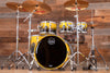 MAPEX SATURN CLASSIC 5 PIECE DRUM KIT 3 UP / 1 DOWN, SULPHUR FADE