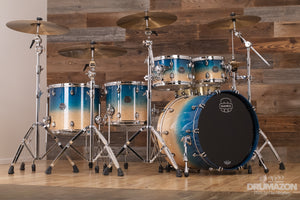 MAPEX SATURN CLASSIC 5 PIECE DRUM KIT, AQUA FADE