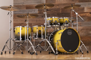 MAPEX SATURN CLASSIC 5 PIECE DRUM KIT, SULPHUR FADE